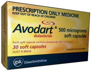Buy Avodart (Dutasteride) 500mcg Soft Capsules  x 1's