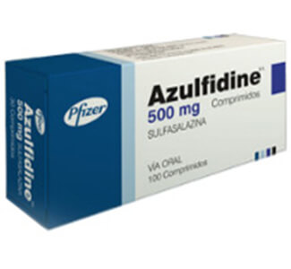 Buy Azulfidine (Sulfasalazine) 500mg Tablets  x 1's