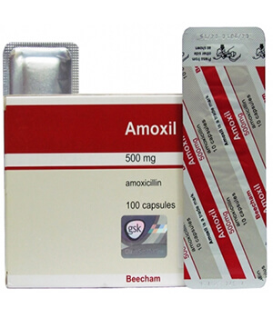 Buy Brand Amoxil (Amoxicillin) 500mg Tablets  x 1's