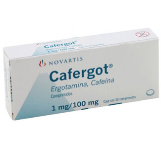 Buy Cafergot (Caffeine / Ergotamine) 1mg/100mg Tablets  x 1's