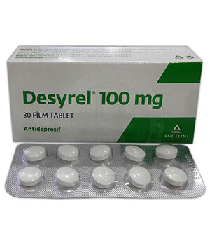 Buy Desyrel (Trazodone) 100mg Tablets  x 1's