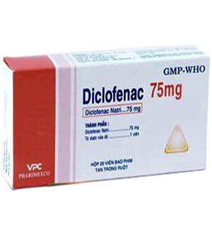 Buy Diclofenac 75mg Tablets Online  x 1's