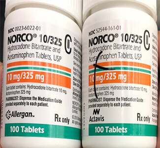 Buy Generic Norco Acetaminophen/hydrocodone (325mg 10mg) Online  x 1's