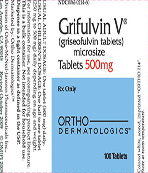 Buy Grifulvin V (Griseofulvin) 500mg Tablets  x 1's