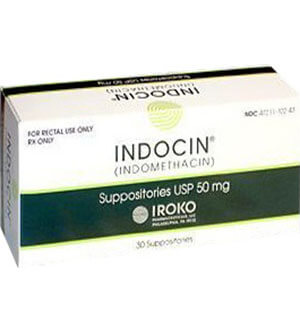 Buy Indocin (Indomethacin) 50mg   x 1's