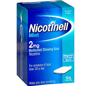Buy Nicotinell (Nicotine) 2mg Mint Medicated Chew Gum  x 1's