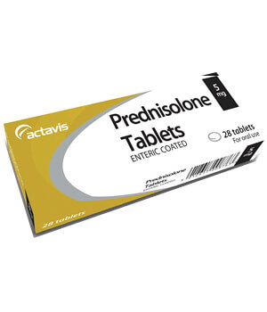 Buy Prednisolone 5mg Tablets  x 1's