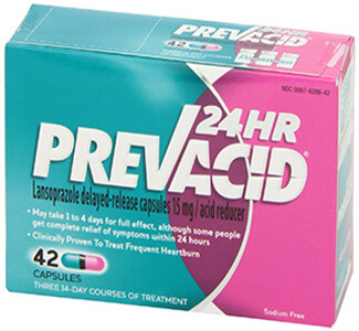 Buy Prevacid (Lansoprazole) 15mg Capsules  x 1's