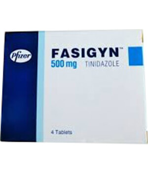 Buy Fasigyn (Tinidazole) 500mg Tablets  x 1's