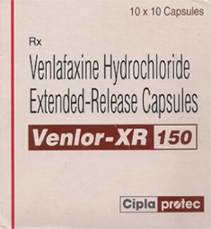 Buy Venlor (Venlafaxine) 150mg Capsules  x 1's
