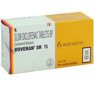 Buy Voltaren (Diclofenac) SR 75mg Tablets  x 1's