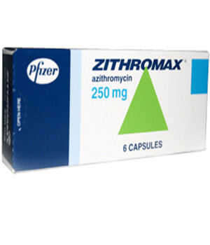 Buy Zithromax (Azithromycin) 250mg Capsules  x 1's