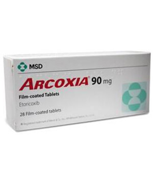 Buy Arcoxia (Etoricoxib) 90mg   x 1's
