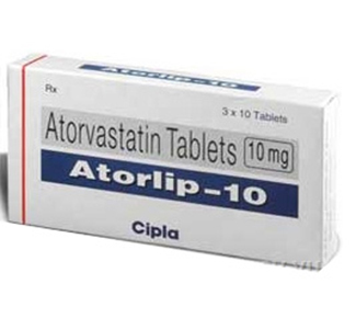 Buy Atorlip 10mg  x 1's