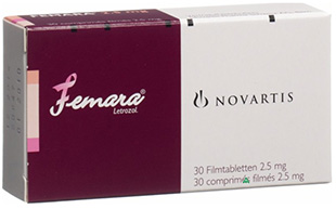 Buy Femara (Letrozole) 2.5mg Tablets  x 1's